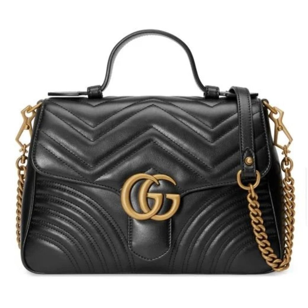 GG Marmont Mini Top Handle Bag
